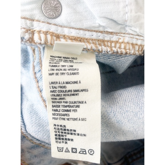 Nwt Free People Ripped Denim Mini Skirt Montauk - Picture 12 of 12